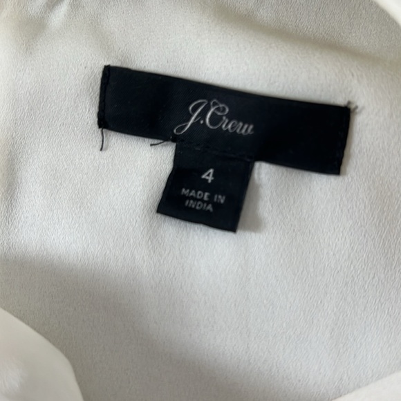 J. Crew Flowy White Blouse - Picture 2 of 4